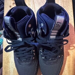 Nike Lunar Force 1 Duckboot in Dark Obsidian